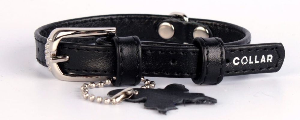 Ошейник "CoLLaR Glamour" без украшений черный ширина 12мм, длина 21-29см Ошейник "CoLLaR Glamour" без украшений черный ширина 12мм, длина 21-29см