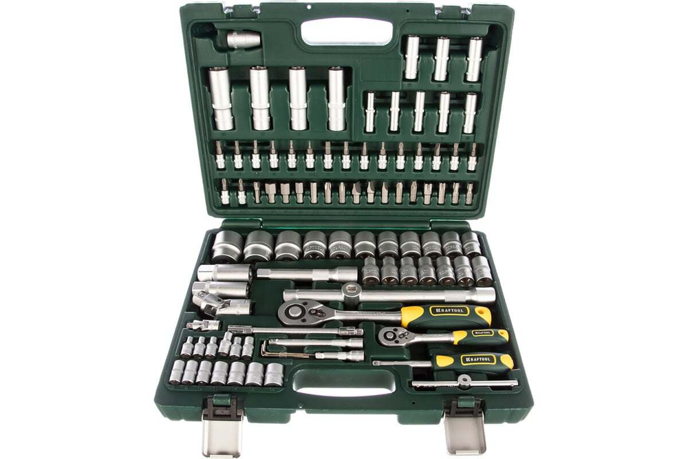 KRAFTOOL  X-Drive 94, 94 предм.(1/2"+1/4"), Универсальный набор инструмента (27883-H95)