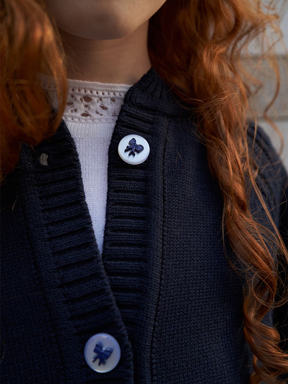 Кардиган для девочки AT941 синий