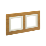 Рамка из натурального дерева, "Avanti", беленый дуб, 2 поста (4 мод.)