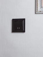 Выключатель 2-кл. СП BRITE ВС10-2-1-БрЧ 10А с индик. механизм черн. IEK BR-V20-1-10-K02