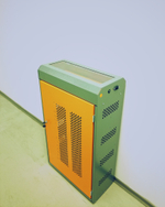 Навесной шкаф c розетками для зарядки 30 планшетов