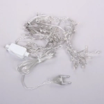 Гирлянда для дома БАХРОМА «Мерцание» ш1,5м* в30/50 см 48 ламп LED, прозрачн.пров, авторежим, IP-20, Теплый белый/Белое мерцание