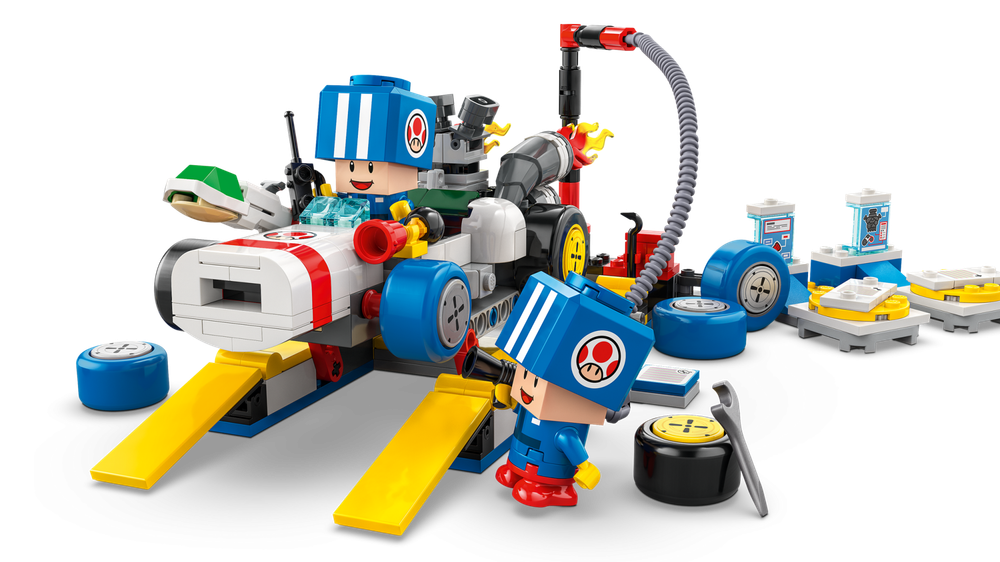 Конструктор Лего Супер Марио Гараж Тоада 72035 | LEGO Super Mario Mario Kart Toad’s Garage набор 390 деталей 8+