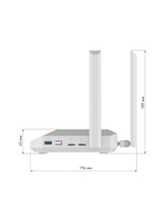 Гигабитный интернет-центр Netcraze Hopper 4G+ (NC-2312) с модемом 4G+, двумя слотами для SIM-карт, Mesh Wi-Fi 6 AX3000, 5-портовым Smart-коммутатором и многофункциональным портом USB 3.0