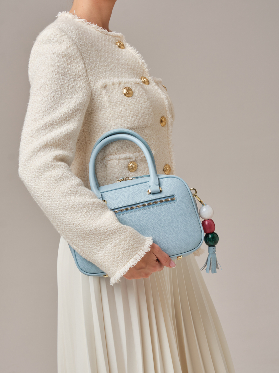 Кожаная сумка Hawaii DBR 31216 светло-голубой