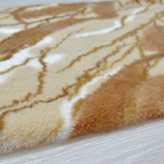 Коврик для ванной 60*90см "Орнамент"", полиэстер, мрамор коричневый