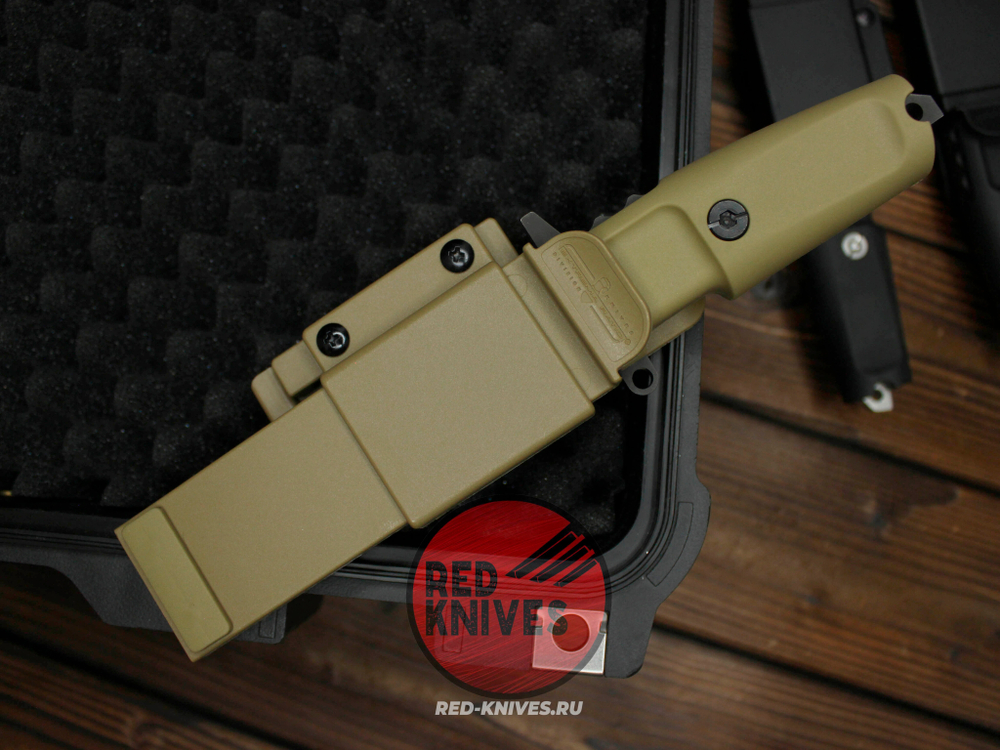 Нож Extrema Ratio Fulcrum C P/S А+++ V.2026 - пустынная рукоять, черный камо клинок