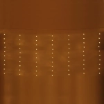 Гирлянда для дома ЗАНАВЕС «Жемчужина» ш3* в1 м 100 ламп LED, прозр. пров, 8 реж,IP-40, Теплый белый (возможность соединения)