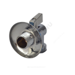 Кран шаровой латунь бытовой хром угловой R614 G1/2"х3/4" Ру10 НР переходной флажок с отражателем Giacomini R614X004