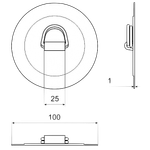 Крепление носовой сумки Чёрная DMOUNT_BL