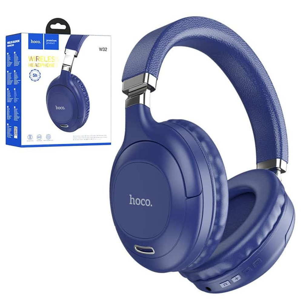 Полноразмерные Bluetooth наушники HOCO W32 (синий)