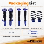 Maxpeedingrods Shock Absorbers Height Adjustble Coilovers Kit подходит для автомобиля BMW E46 3 Series 1998-2005 lowering kit
