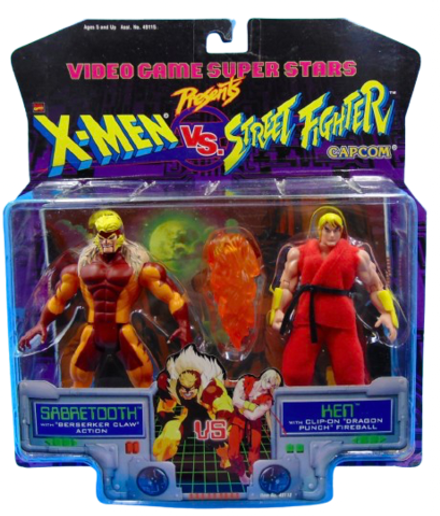 Экшн-фигурка Toy Biz the X-Men vs Street Fighter Sabretooth vs Ken