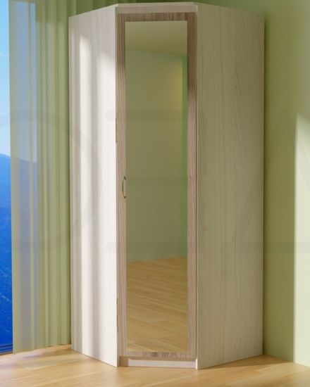 Шкаф угловой ВЕНА с зеркалом правый