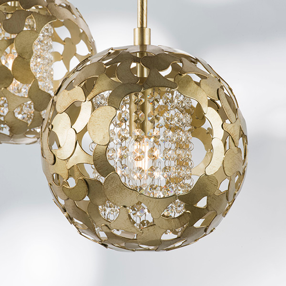 727011 Люстра VERONA 1х40W E14 ЗОЛОТО/ПРОЗРАЧНЫЙ