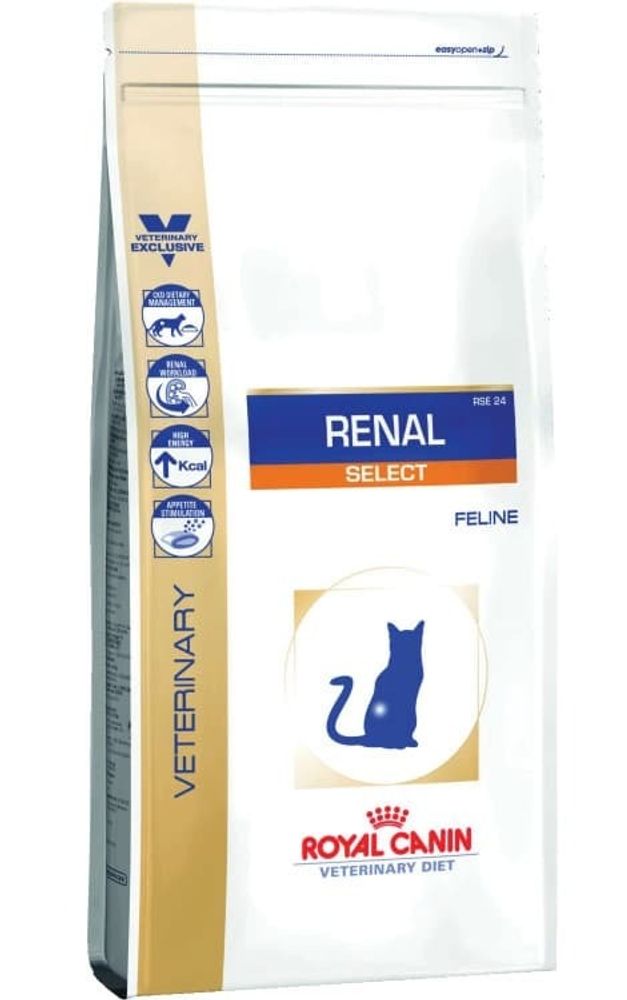 Royal canin 2кг Ренал селект диета для кошек для поддержания функции почек при острой или хрон. МКБ