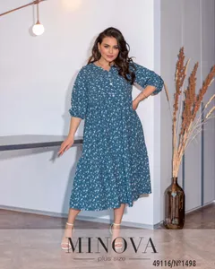 Платье 1498-джинс Minova