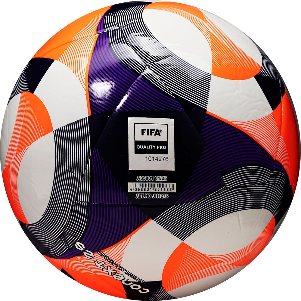 Мяч для пляж. футб. ADIDAS Conext 25 Pro Beach, JH1276, р.5, FIFA Pro, 14 пан, ТПУ, маш.сш, оранж.