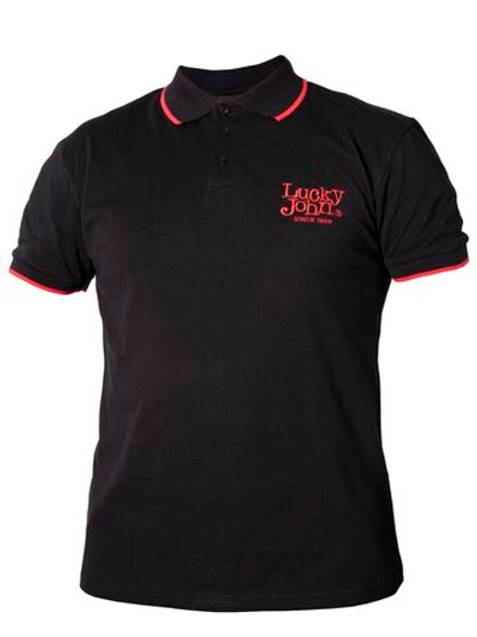 Рубашка поло Lucky John BLACK 04 р.XL