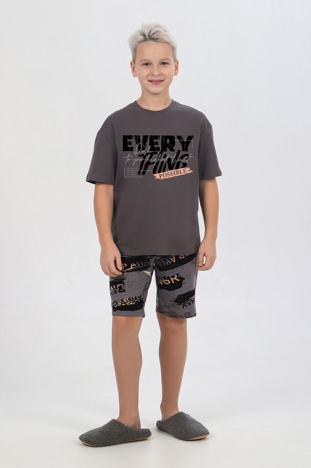 Костюм для мальчика Гранж-2 Виотекс СЕРЫЙ