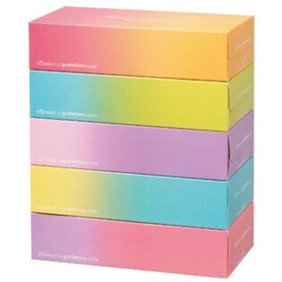 Салфетки бумажные двухслойные 200 шт Kami Shodji ELLEMOI Kazaru