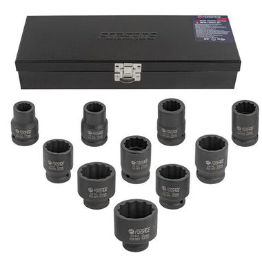 Набор головок ударных 3/4''10пр. (12гр.) (17,19,22,24,27,30,32,36,41,46мм) Forsage F-6109-9MPB