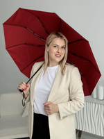 Зонт автомат c системой антиветер женский и мужской большой купол 10 спиц. Цвет синий.