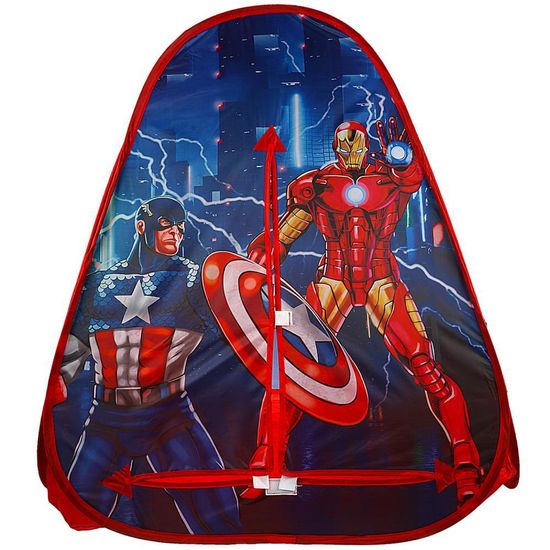 Палатка детская игровая супергерои, 81х90х81см, в сумке Играем вместе