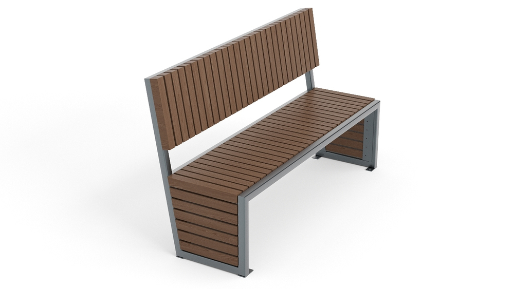 Скамейка диван со спинкой SK00041