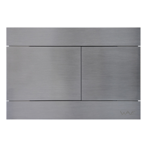 Кнопка смыва WAVE SS04-2, САТИН, прямоугольная, НЕРЖ, для МEХАНИКИ