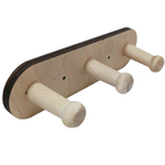 Вешалка настенная деревянная, 3 крючка