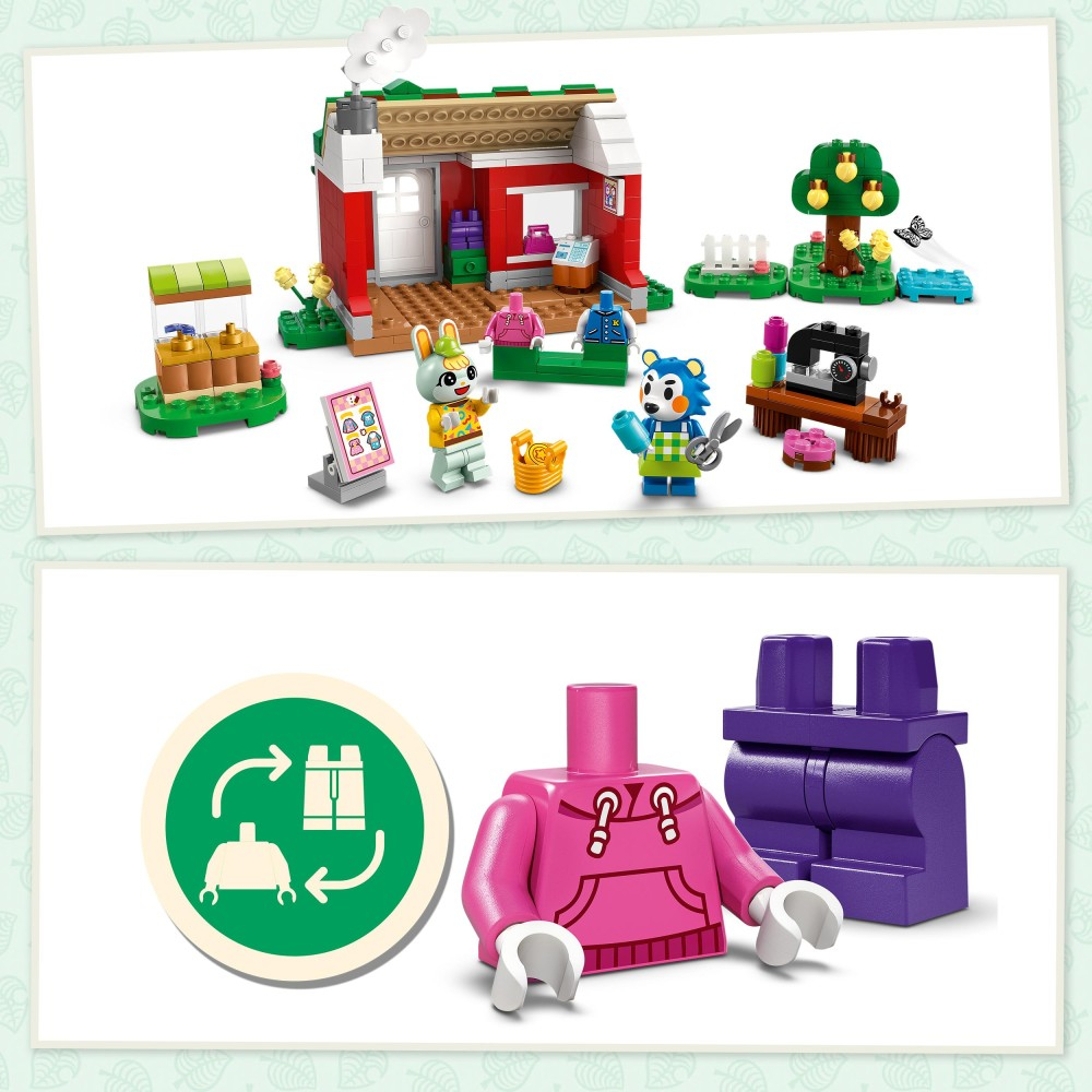 LEGO Animal Crossing - Братья Able и магазин одежды 77055