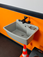 Пластиковая техническая раковина MAXIMUS GREY