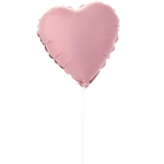 Шар фольгированный Сердце 23 см (Розовый)