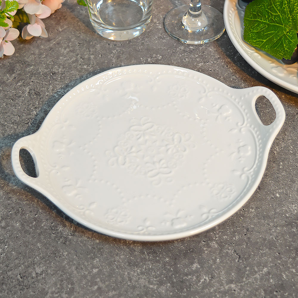 Блюдо сервировочное 23*20см с ручками