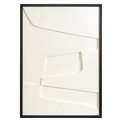 Фактурное панно с эффектом 3D Minimalism, 50х70 см, бежевый