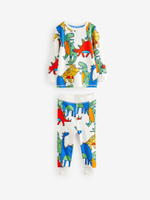 Пижама для мальчика Next 665-634, 3 шт., Синий, Молочный, Желтый