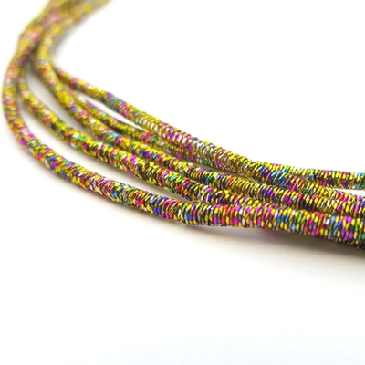 Канитель мягкая, фигурная, KAN/MM, 1,5 мм, металлик, красно-желтый микс матовый