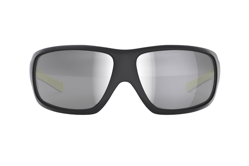 Спортивные очки LiP FLO / Matt Black - Mustard / PC Photochromic / ecLiPse™ Series ML Silver Smoke AF