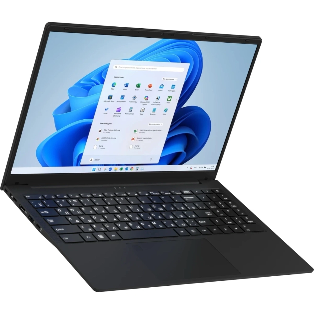 Ноутбук Rikor Neuro 5 15 OM-05 15.6" IPS Core i5-1235U 16Gb/512Gb SSD Win 11 Pro черный (0003265A)