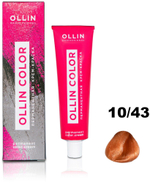 OLLIN COLOR 10/43 светлый блондин медно-золотистый 100 мл Перманентная крем-краска для волос