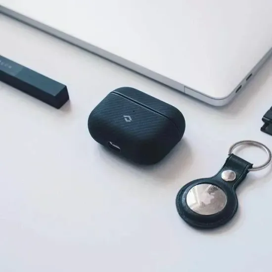 Описание Чехол PITAKA MagEZ Case для AirPods Pro 2 черно-серый кевлар