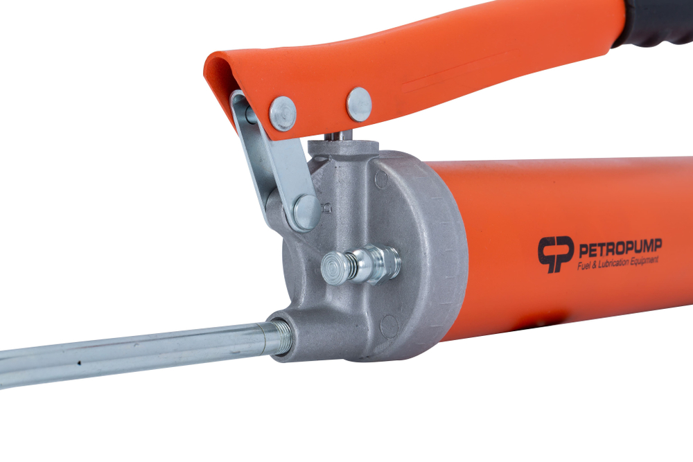 Рычажный шприц для смазки, 413 бар, 1/8" БСПТ, трубка с 4-х лепестковой насадкой