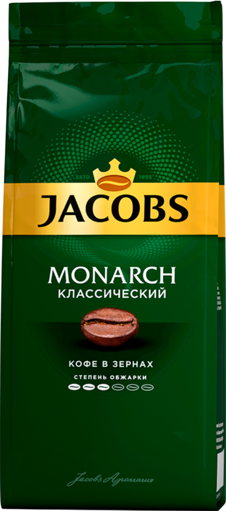 Кофе в зернах Jacobs Monarch классический 230 г