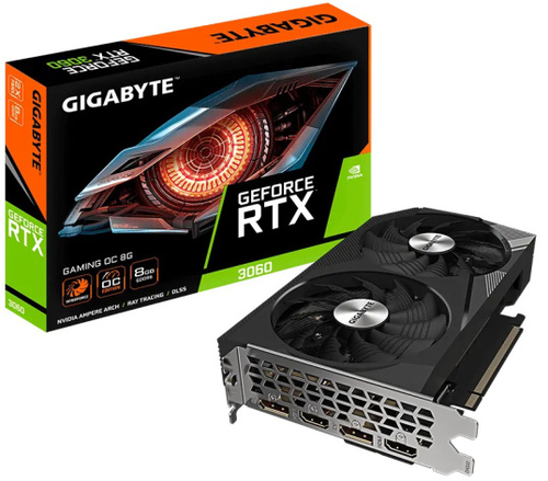 Видеокарта GIGABYTE GeForce RTX 3060 GAMING OC (GV-N3060GAMING OC-8GD)