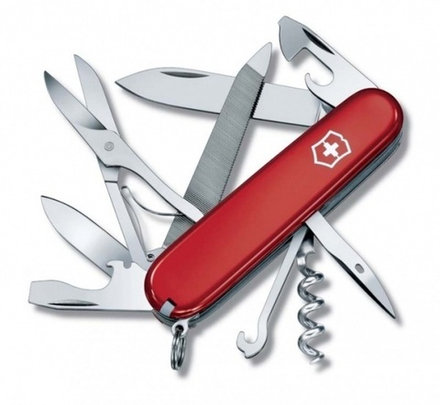 Нож Victorinox Mountaineer, 91 мм, 18 функций, красный