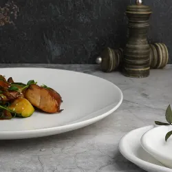Тарелка d 31 см без борта белая фарфор P.L. Proff Cuisine [3]