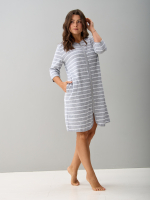 Халат Хм-562/серый-полоса-и