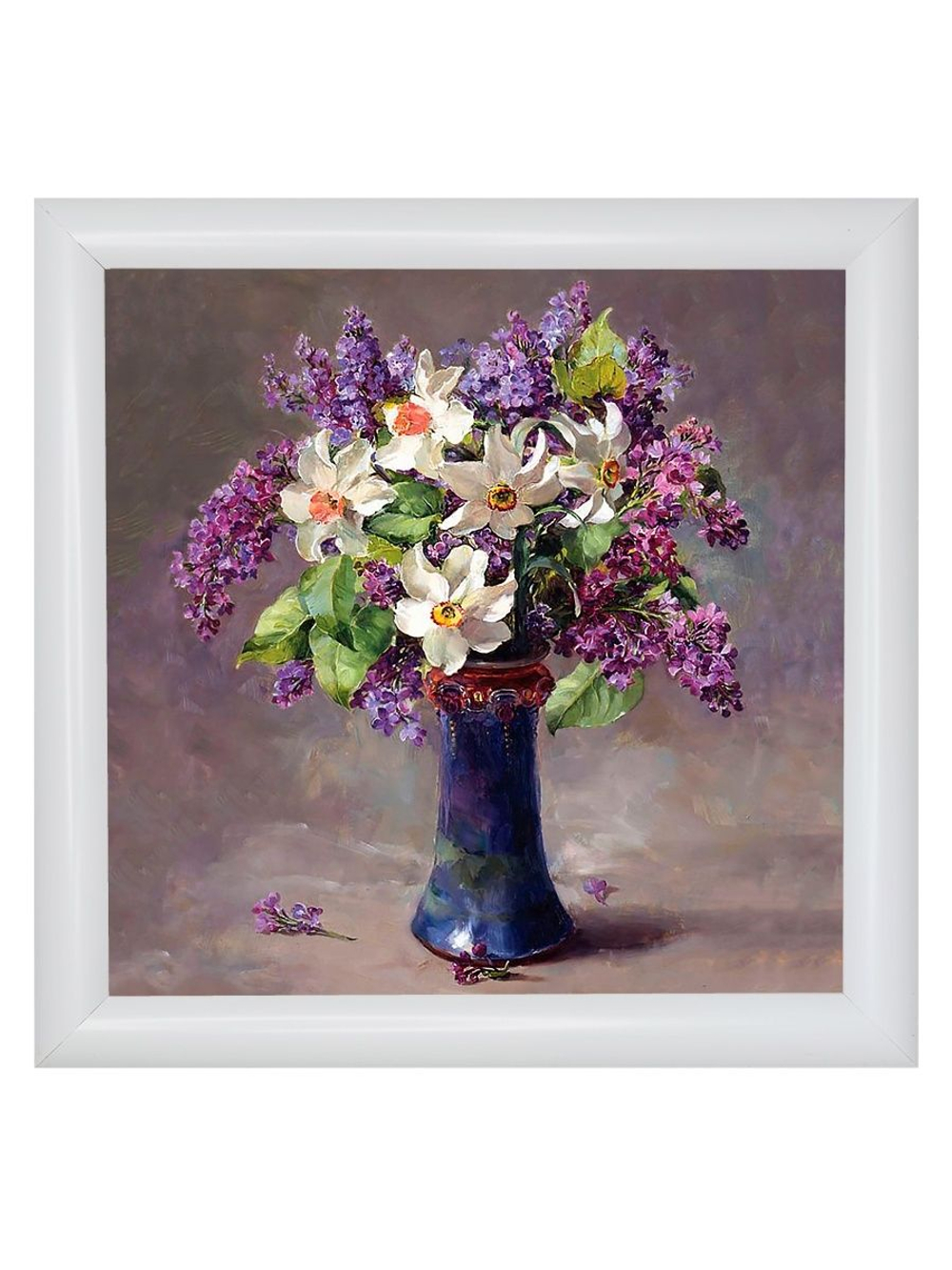 Картина на стену для интерьера на холсте в раме 23*23 см